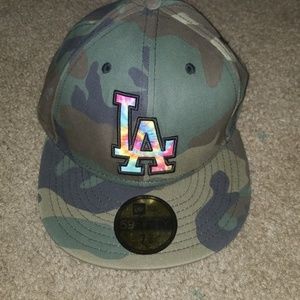 New Era LA DODGER 59Fifty camp tiedye hat